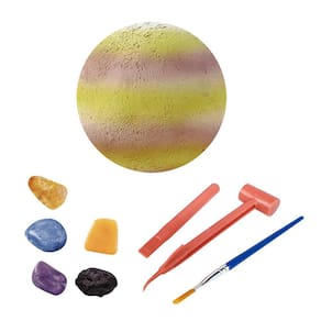 Pedra de Escavação Arqueológica Infantil Os Oito Planetas do Sistema Solar Brinquedo de Aventura