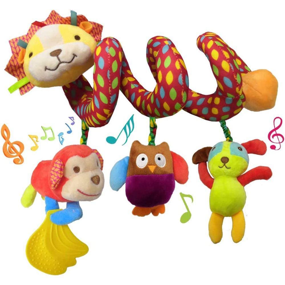 Pendurando brinquedos de cadeirinha para bebê, berço espiral de atividade infantil