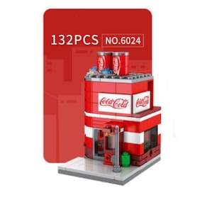 City Street Coca cola Loja Building Blocks Modelo Brinquedo para Crianças Mini Presente,Copoz