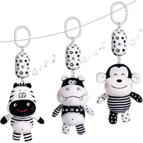 Brinquedo de bebê, desenho animado, animal, pelúcia, pendurado, chocalho, berço, assento de carro, carrinho de viagem, brinquedos de pelúcia macios c