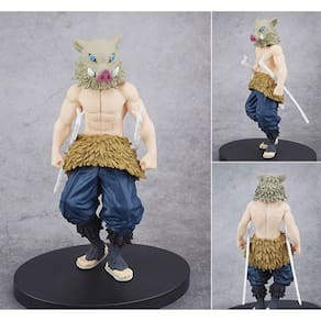 16cm Kimetsu no Yaiba Figura Tanjirou Nezuko Inosuke estatueta Anime Demon Slayer Action Figure Demon blade figures Modelo de brinquedos| Figuras de A