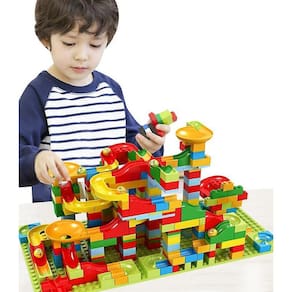 Conjunto Marble Run de 330 peças, blocos de construção, brinquedo a vapor perfeito