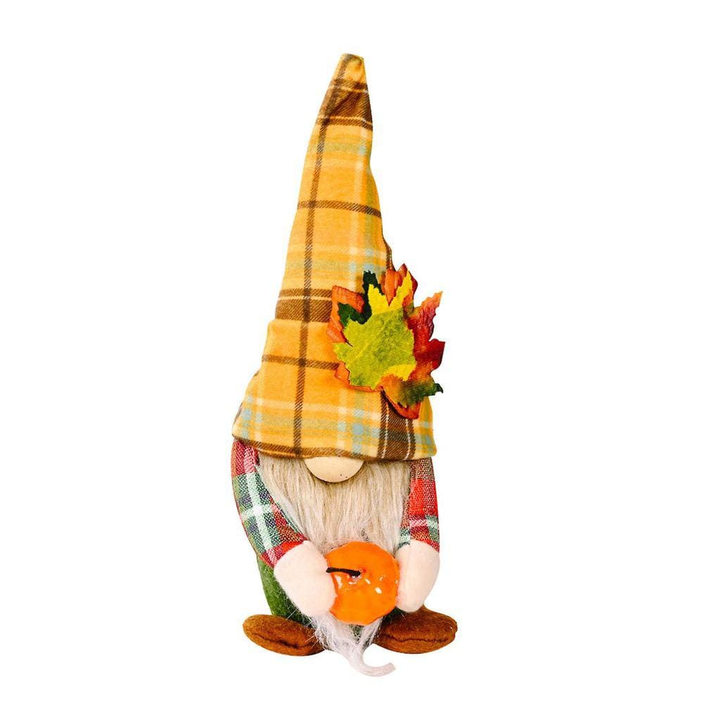 Novos enfeites de boneca de outono com luzes para ornamentos de decoração de boneca de ação de graças