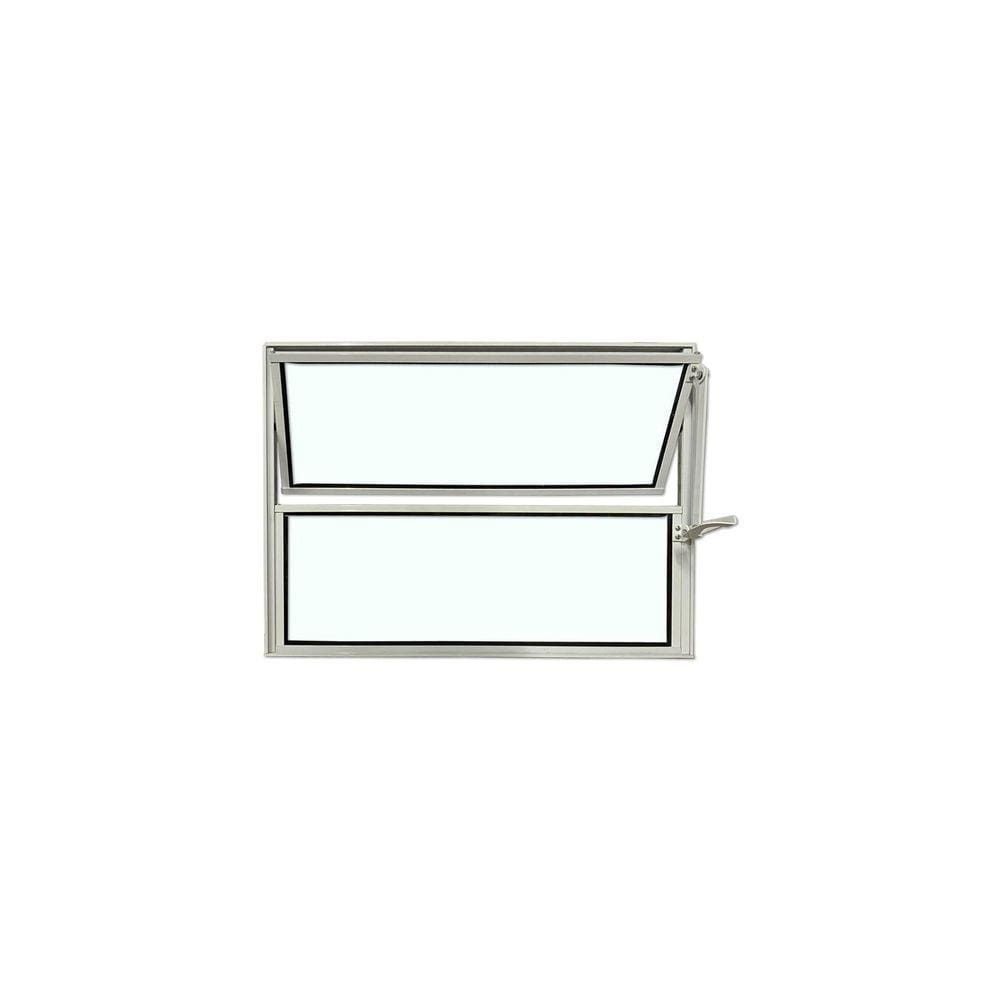 Vitro Basculante Branco 40 X 40 Vidro Liso
