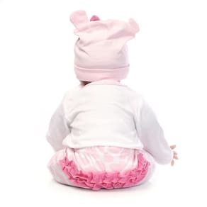 Boneca bebê de silicone de vinil macio de 22 polegadas