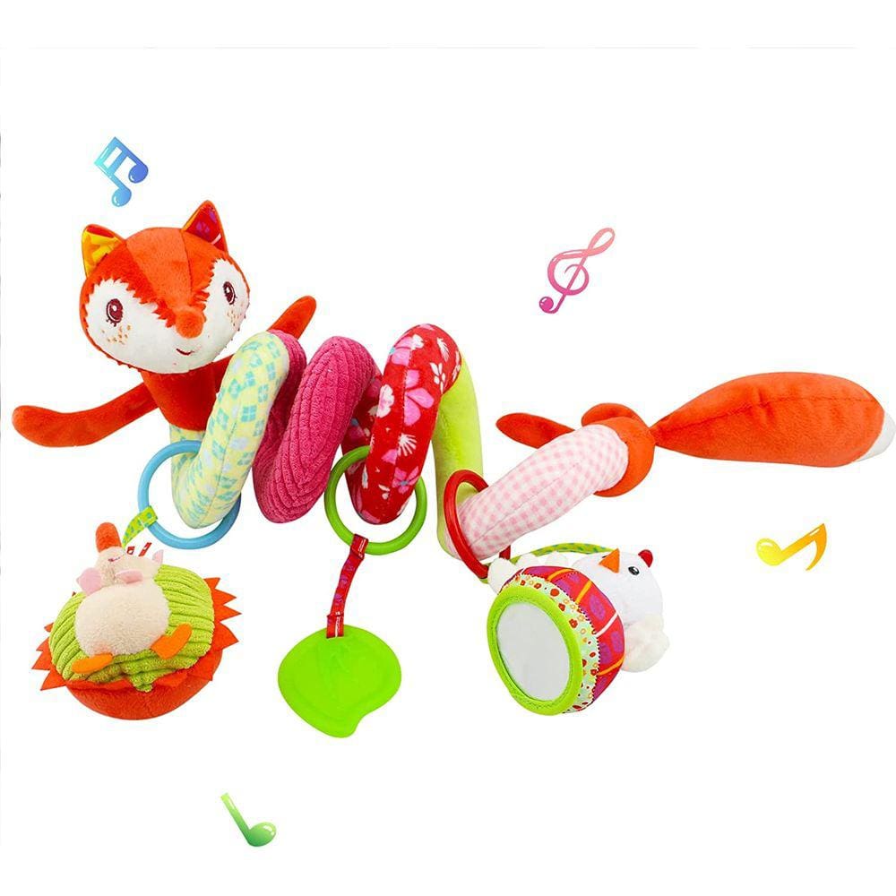 Pendurando brinquedos de cadeirinha de bebê, bebês espiral brinquedos f