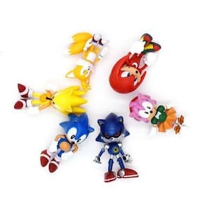 Crianças Crianças PVC Bolo Topper Sonic Clássico Os Brinquedos de Figura de Ação de Ouriço