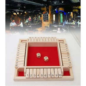 Jogo de dados digitais de madeira jogo de tabuleiro intelectual aprendizagem brinquedos pai festa criança jogos de lazer multifuncional mesa| Jogos de