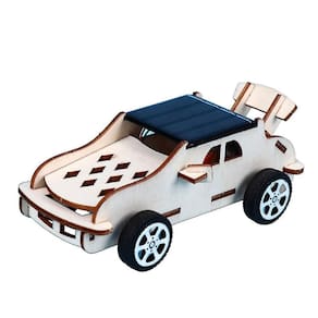 Kids Creative Diy Assembly Solar Power Car Modelo de Experimento de Ciência Artesanal