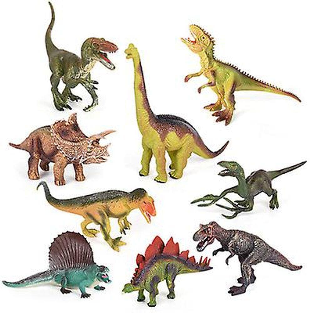 Tapete de Jogo Mundial de Dinossauros, Presente de Dia das Crianças, com 5 árvores e 9 dinossauros