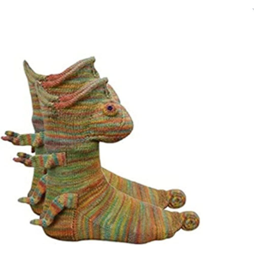 Cartoon Crocodile Shape Malha Meias, Forma Animal Criativa S
