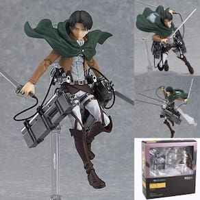 15cm Ataque de Anime em Titã 213 Levi Action Figure Mikasa Ackerman 203 Eren Yeager 207 Movable Assemble Figurine Model Toy Gift| Figuras de Ação