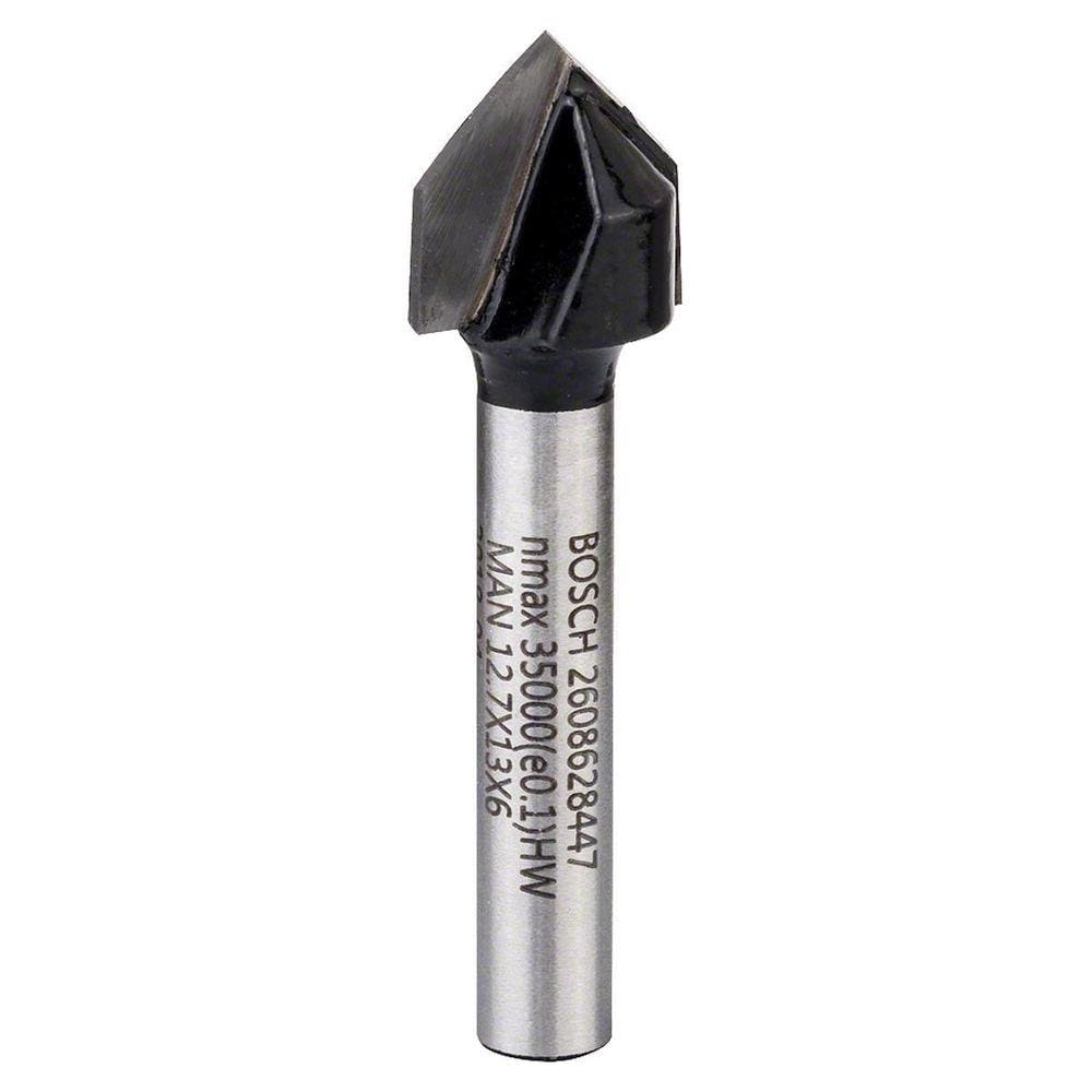 Fresa Em V Corte 90º 9.5Mm 12.4X Haste 6Mm Bosch