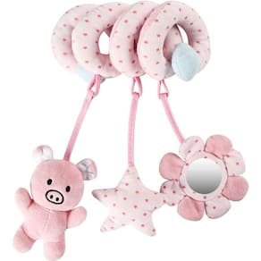 Brinquedos pendurados para assento de carro Berço móvel, Bebê infantil espiral brinquedos de pelúcia para berço, carrinho de criança, assento de carr