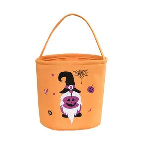 Saco de doces de Halloween Balde de doces de abóbora Cesta de mão infantil Decoração de