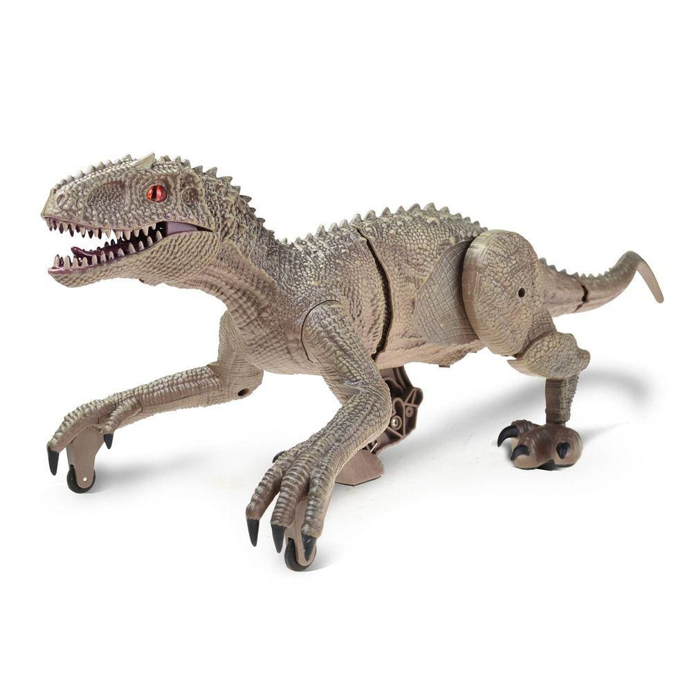 RC Dinossauro 2.4 Ghz Simulação RC Velociraptor Controle Remoto Inteligente Dinossauros com luz LED rugindo presente para crianças| RC Robôs & Animais