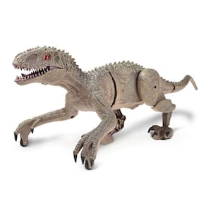 RC Dinossauro 2.4 Ghz Simulação RC Velociraptor Controle Remoto Inteligente Dinossauros com luz LED rugindo presente para crianças| RC Robôs & Animais