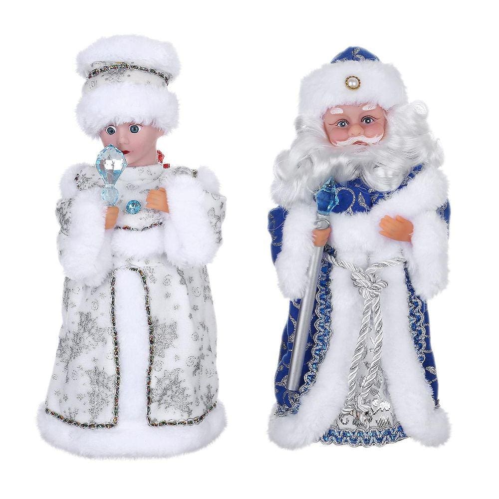 Nova Rússia Natal Papai Noel Boneca Elétrica Cantando Brinquedos Dançando Ano Novo Gif