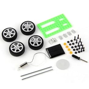 1 conjunto mini brinquedo movido a energia solar diy carro kit crianças gadget educacional passatempo engraçado