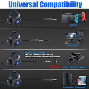 Headset Camuflagem Com fio Gamer Gamer Gaming Fones de ouvido com microfone /laptop| Fone de cabeça