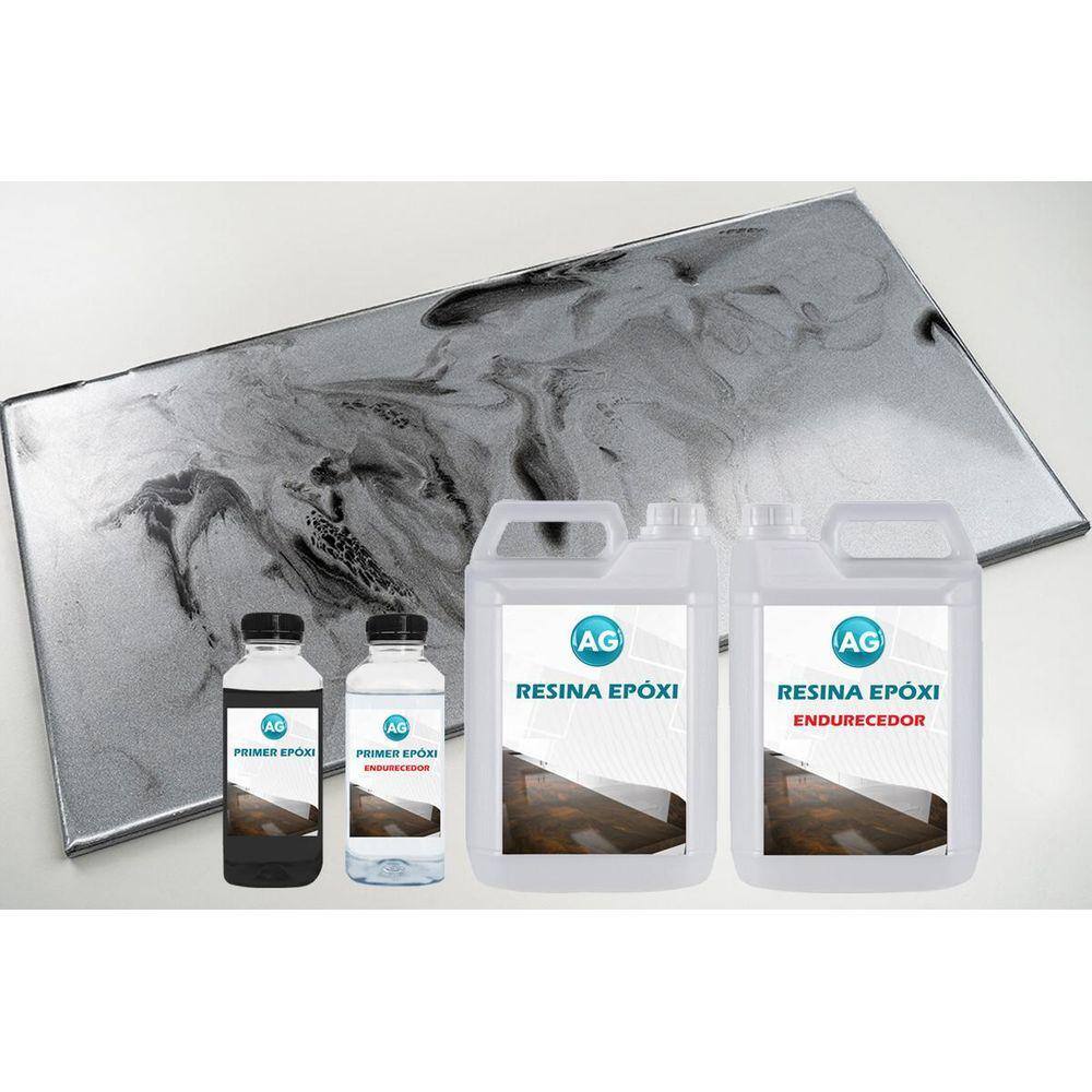 Kit Porcelanato Líquido Metálico Cinza/Preto Profundo Por M