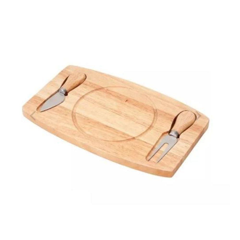 Kit Tabua Queijo 17x28x1,5cm Unyhome