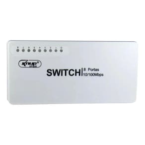 Switch Knup KP-E08 - 8 Portas RJ-45 - Conector RJ-45 - 175g