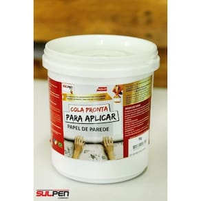 Cola Pronta para Papel de Parede e Tecidos Sem Manchas 1kg