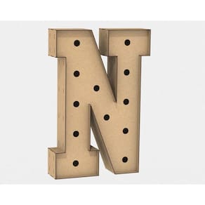 Letra Caixa Grande Mdf 80Cm De Altura Decoração