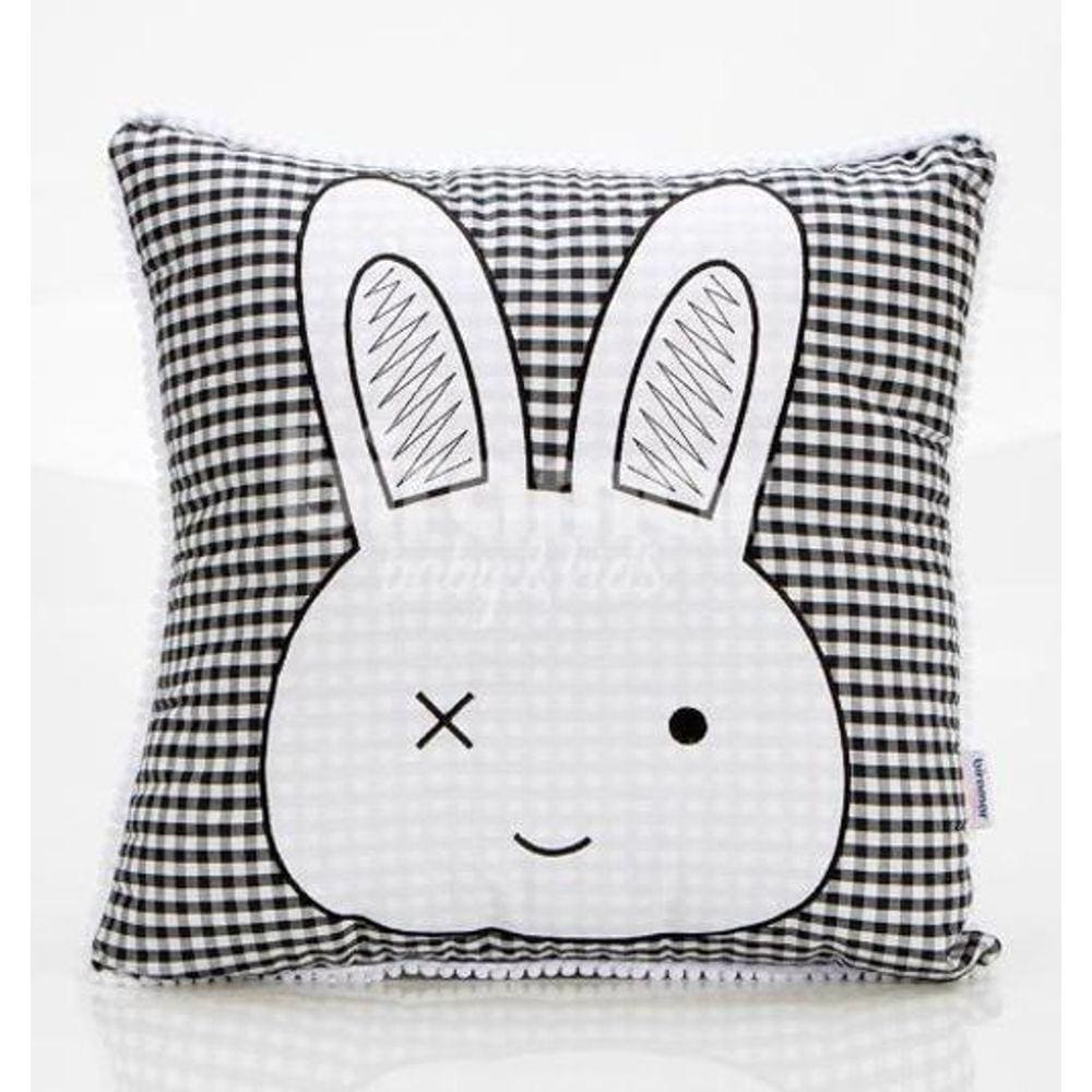 Almofada Bunny Xadrez - Quarto de Bebê Aconchegante