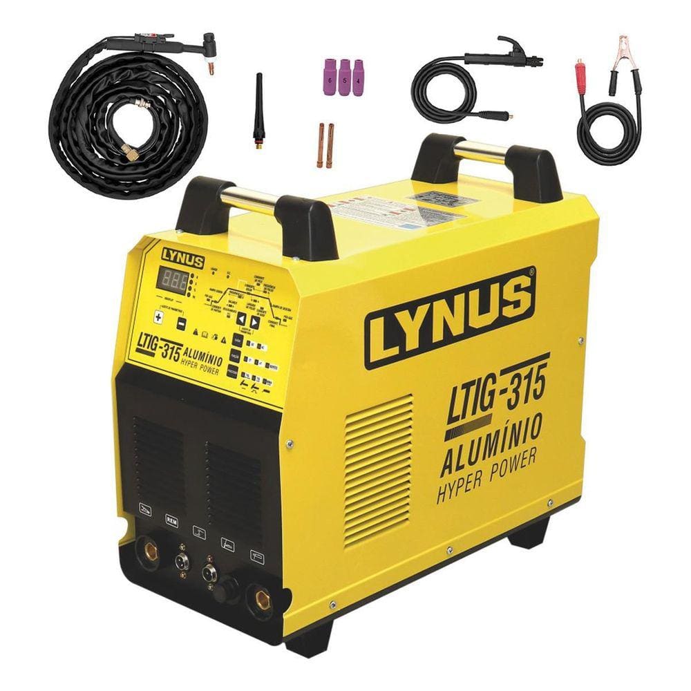 Solda TIG Alumínio AC/DC 315A Lynus LTIG-315 220/380V