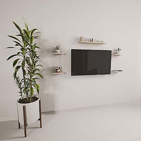 Prateleira Mini Rack Suspenso Pinus 09cm Largura