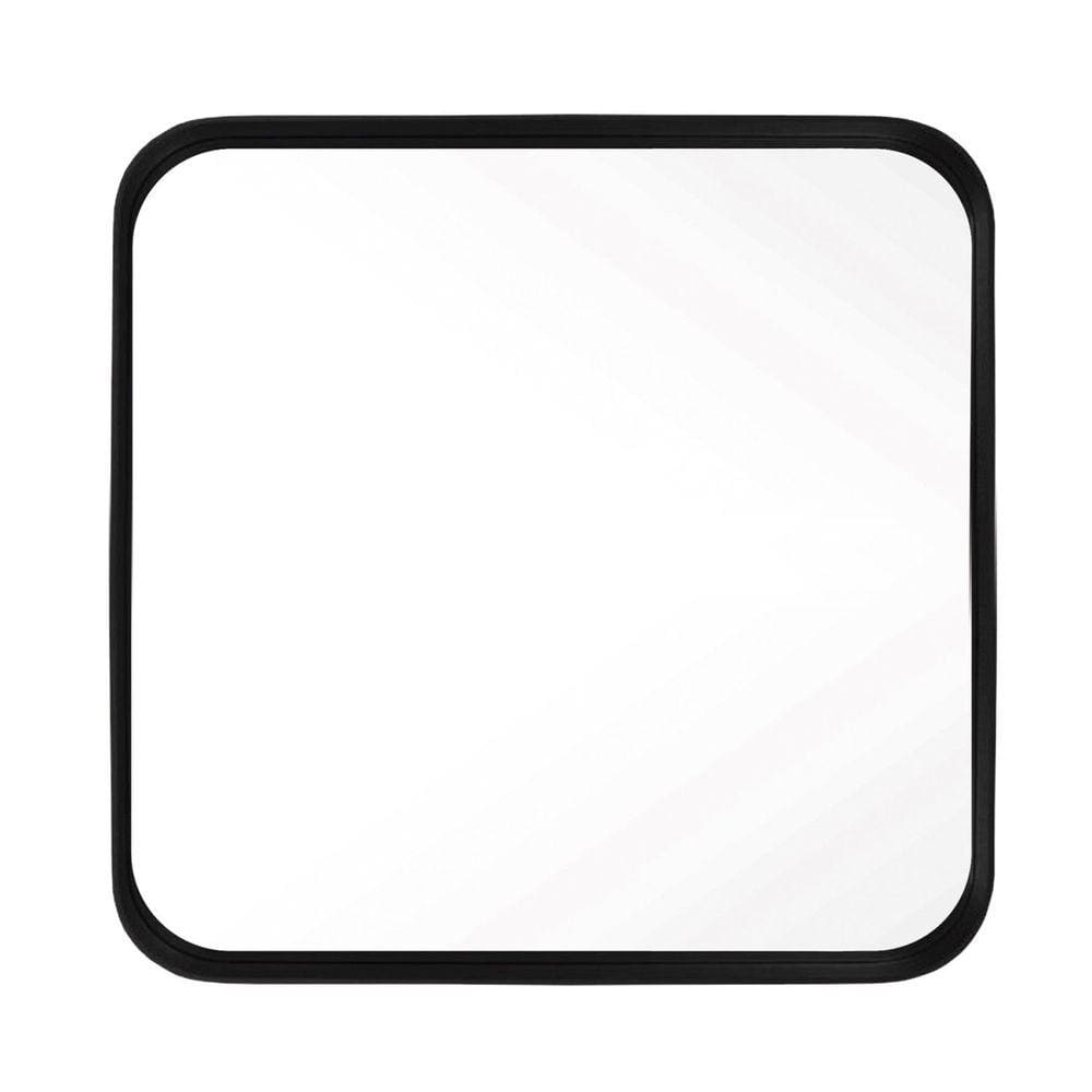 Espelho Decorativo Urban 50x50cm Quadrado Cantos Preto