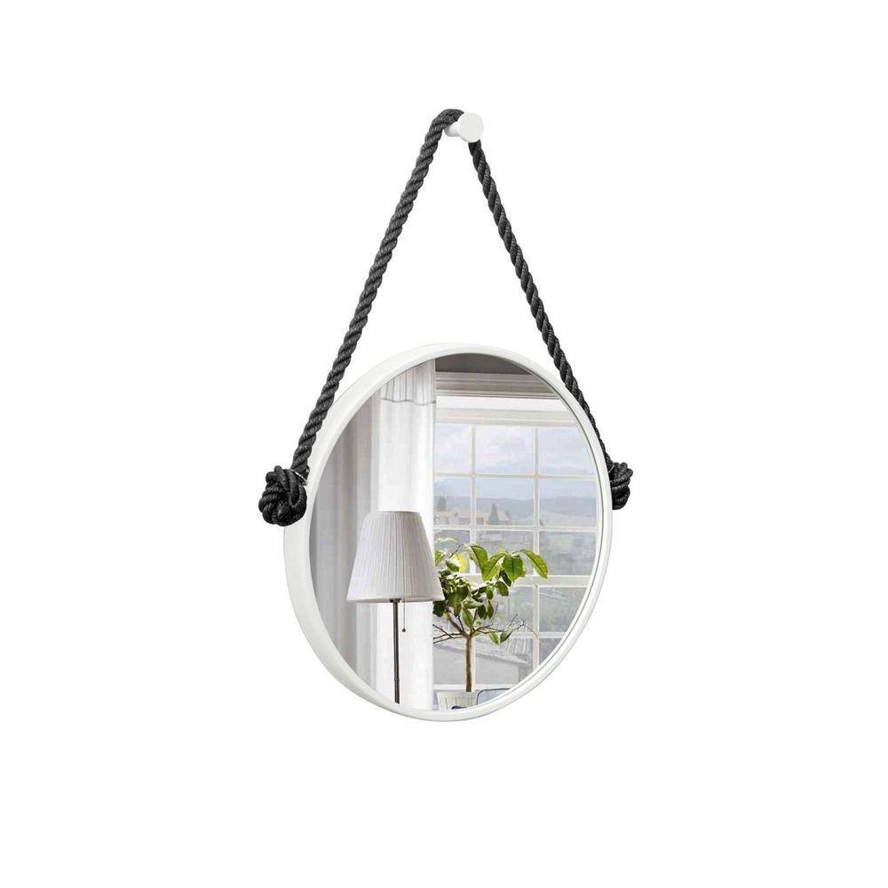 Espelho Decorativo Adnet Alça Corda Naval 50 cm Redondo