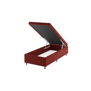 Base Box Baú Solteiro Ibiza 35cm 1,88m 0,88m Cobre