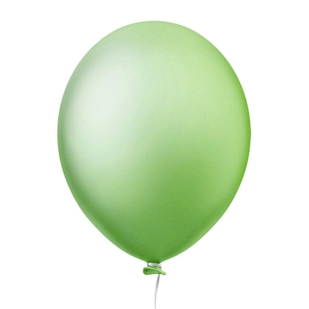 Balão 9 Neon Verde Citrus Happy Day 30 Un