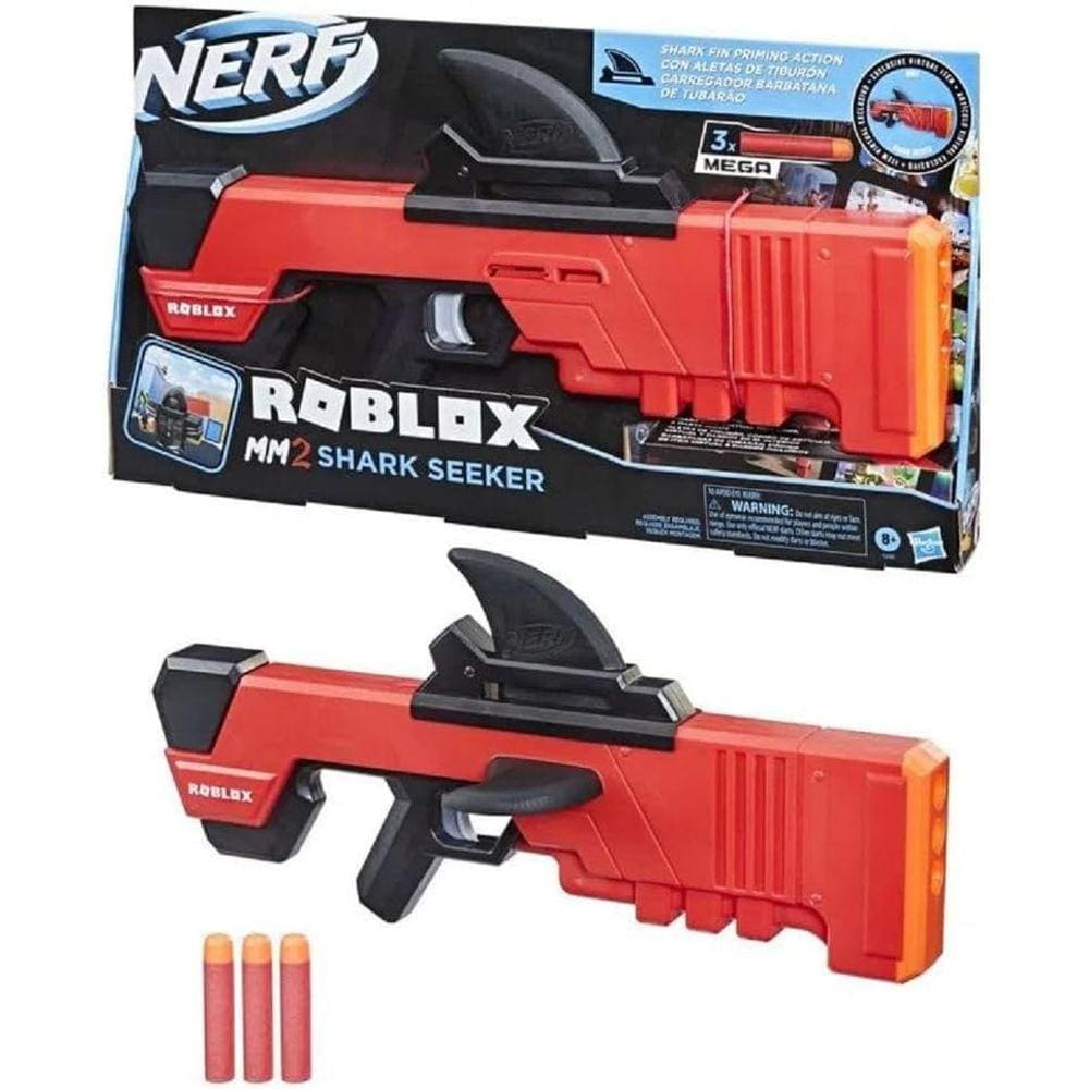 Lançador de Dardos Nerf Roblox Laser Motorizado F2485 Hasbro em