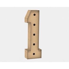 Letra Caixa Mdf Grande 80Cm Decoração - MDF 3mm
