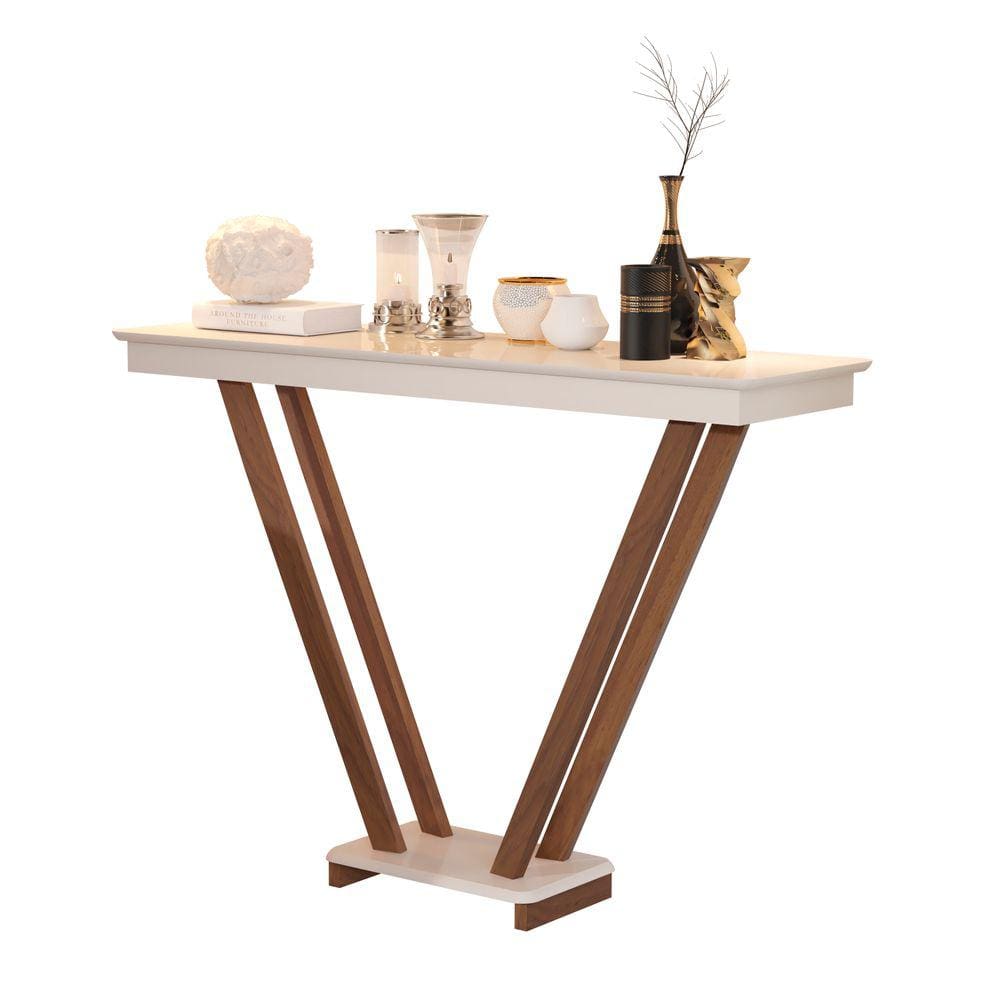 aparador pes de madeira tampo mdf off white