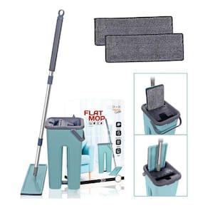 Rodo Flat Mop Balde Lava e Seca Profissional +2 Refis