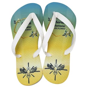 Chinelo Personalizado Pomba Espírito Santo Crisma Batismo