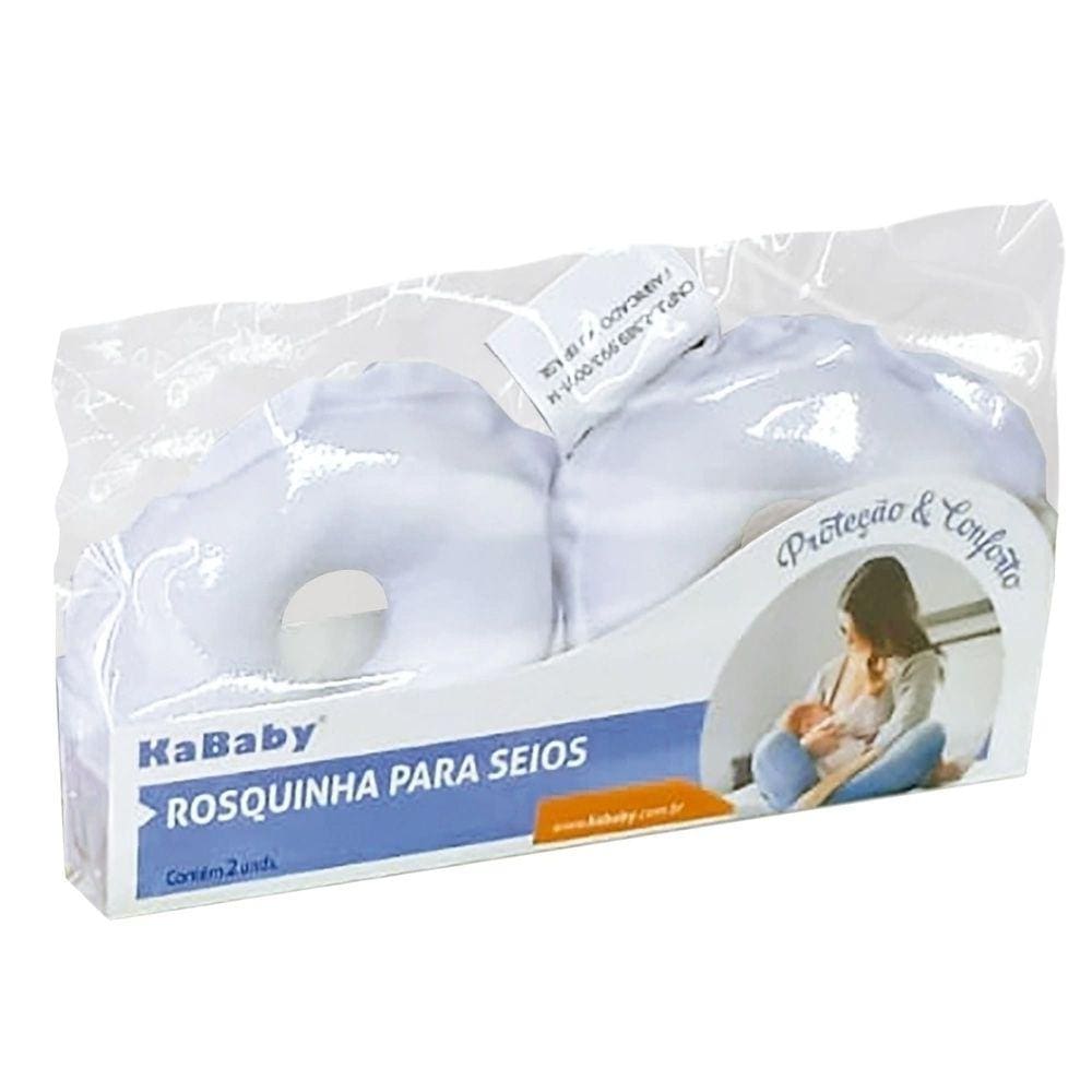 Rosquinha Para Seios de Algodão Branca 2und Kababy