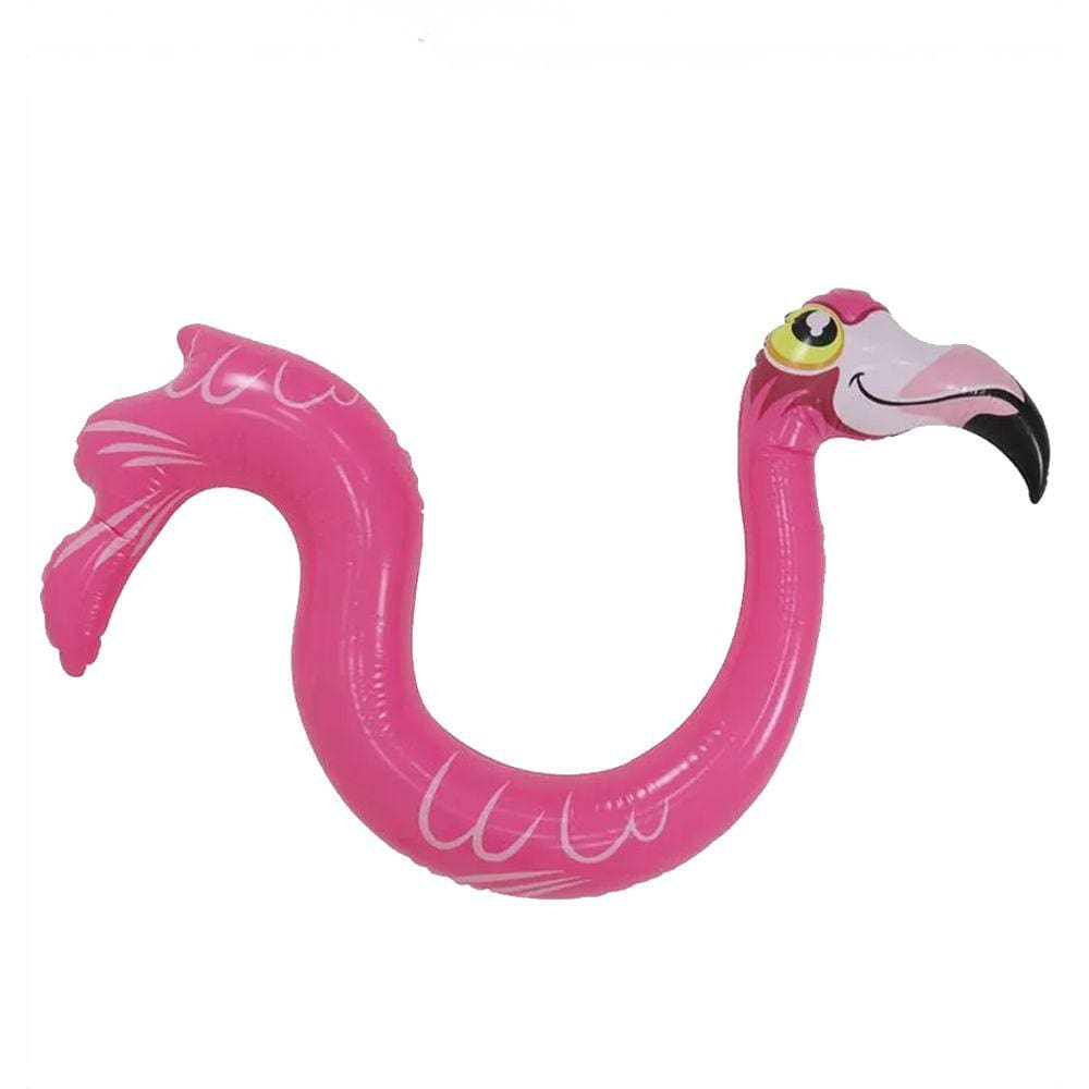 flutuador piscina flamingo infantil inflável montável bel