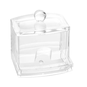 Porta Cotonete e Algodão de Acrílico 10cm 1168 Lyor