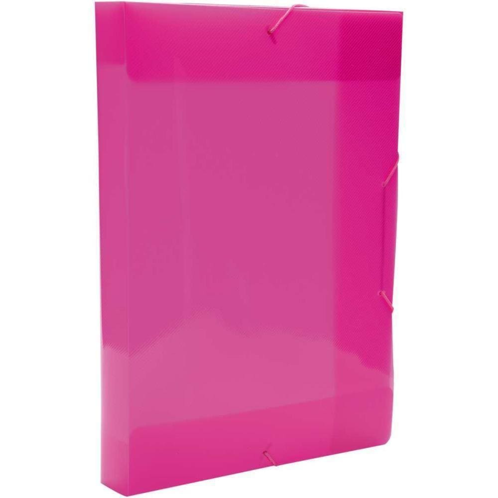 Pasta Aba Elastica Plastica Oficio 40Mm Pink Delloline