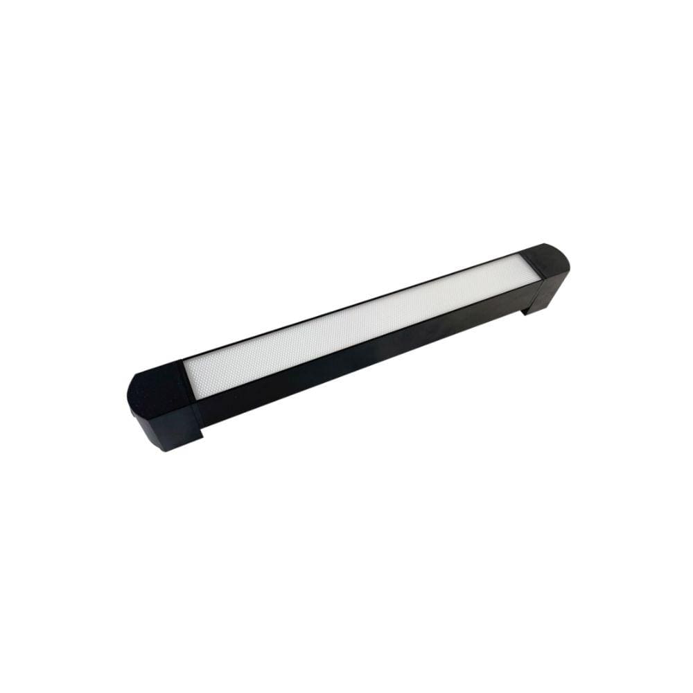 Luminária Led Difusa Preta P/Trilho 15W 6500K Bivolt 47cm