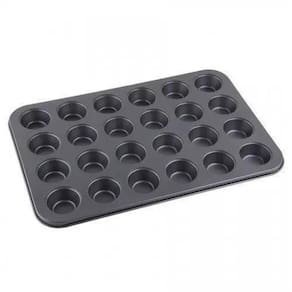 Forma Antiaderente Mini Cupcake 24 Cavidades