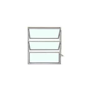 Vitro Basculante Branco 60 X 60 Vidro Liso