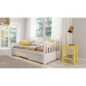 Bicama American em Madeira Maciça/mdf Branco