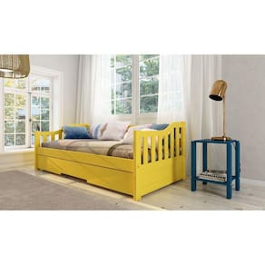 Bicama American em Madeira Maciça/mdf Amarelo